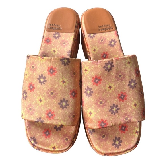 NWT Anthropologie Jeffrey Campbell Shindy Platform Slide Mules 70s Hippie Size 8 - Picture 7 of 12